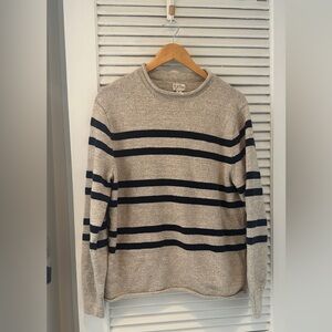 J. Crew striped rollneck sweater